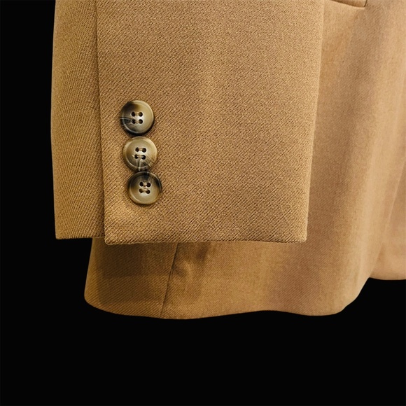 Gorgeous Pendleton Vintage 100% Virgin Wool Blazer Camel Jacket Women's 14 - Picture 8 of 9